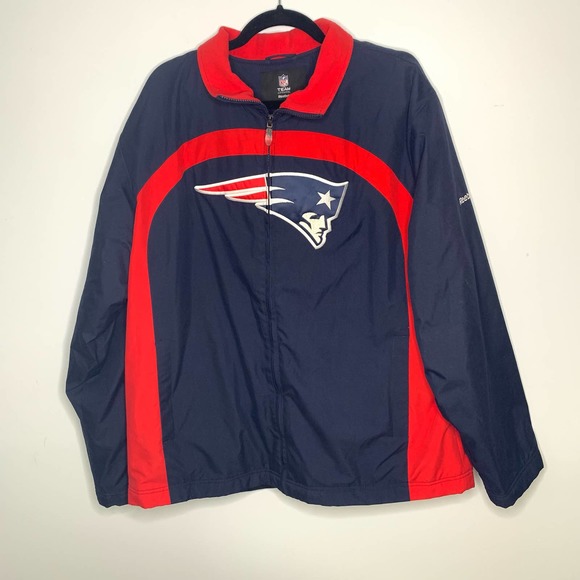 NFL Other - NFL Team Apparel Reebok New England Patriots Fleece Lined Full Zip Jacket Size L